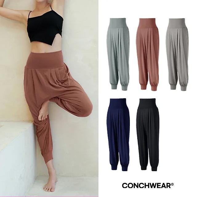 [콘치웨어] 콘치 밴딩 harem pants (ハイウエスト ヨガパンツ スポーツウェア ピラティス バギー)