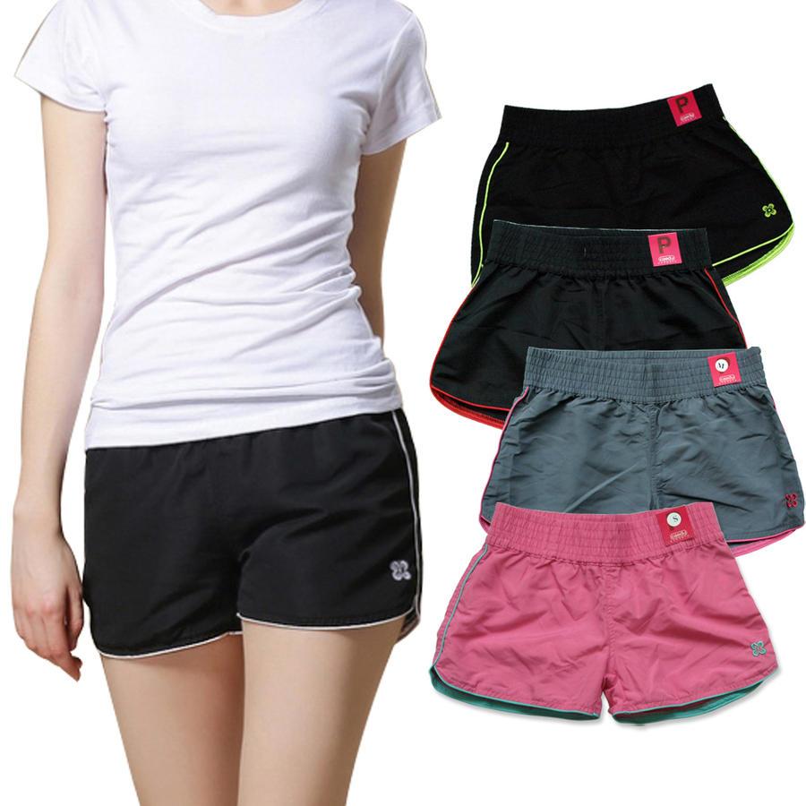 P レディース 3分丈 ショーツ スポーツウェア ボトムス ホットパンツ ジャージ ヨガウェア