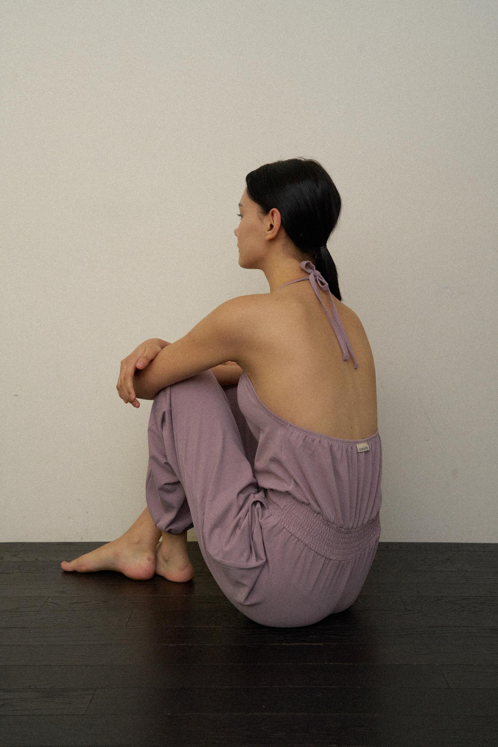 エイハップス ヨガパンツ ハーレムパンツ ヨガ ホルターネック ヨガ ジャンプスーツ