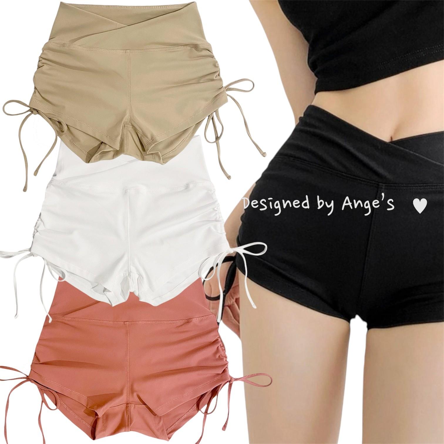 Ange Closet ショートパンツ ポールダンス ウェア ダンス ズンバ ライブ配信 ダンス ボトムス レディース スポーツウェア ヨガパンツ ピラティス ショートレギンス 衣装