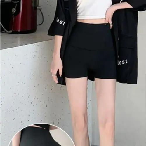 バイカー ハイウエスト スポーツ ヨガ ショーツ スポーツ 9分丈 レギンス カーショーツ レディース ショートパンツ パンツ