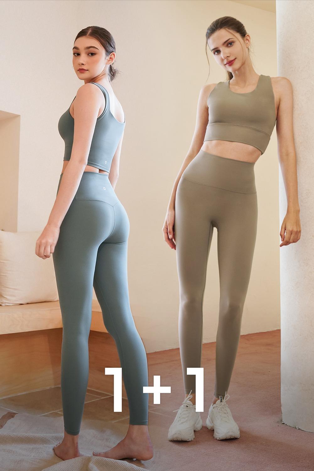 レディース Flex Air ホットヨガウェア レギンス 1+1 ジョギング