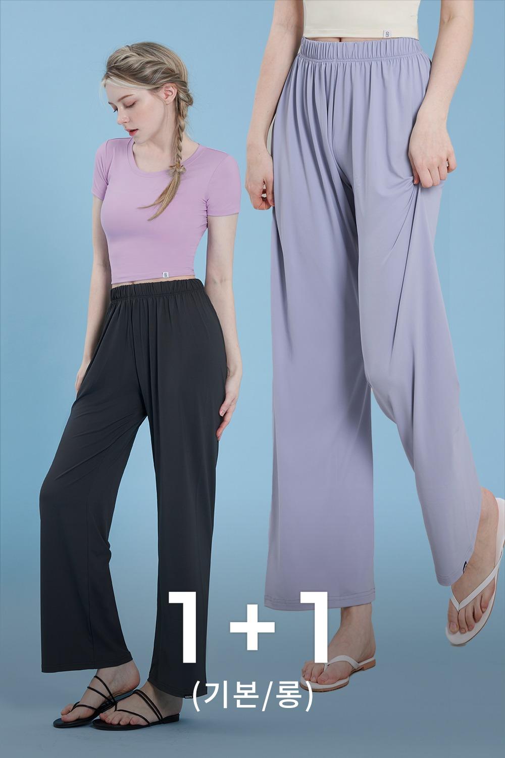 アイス レディース ジムパンツ クーリング パンツ スポーツウェア 1+1