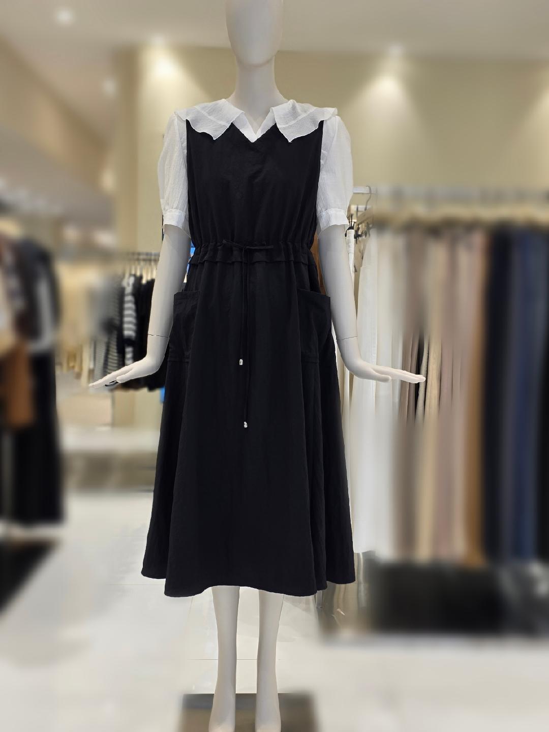 CC COLLECT ドローストリング スリーブレス ドレス E252PSE172