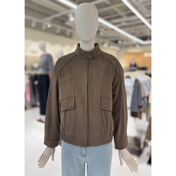 CC COLLECT チャイナカラー ジップアップ スエードジャケット E254PSF156