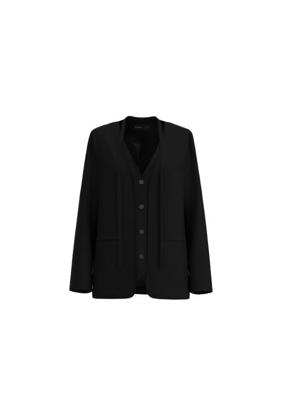 MIXXO Vネック 変形ジャケット MIWJKG311C