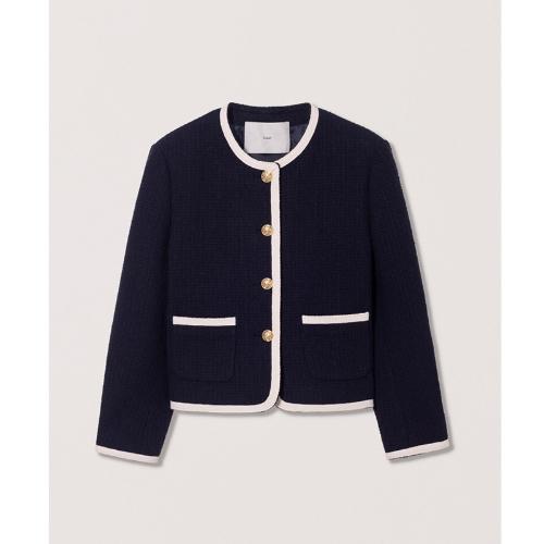 DUNST クラシック ブークレ ツイードジャケット UDJA5A205