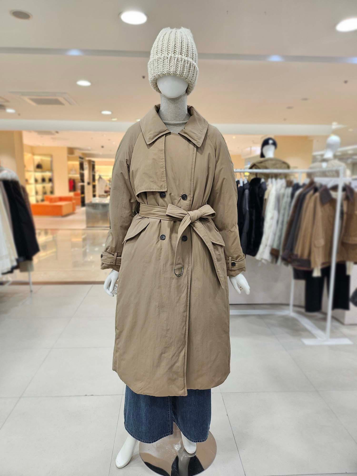 OLIVE des OLIVE ダックダウン ベルテッド ロングパディングコート YP5WH252