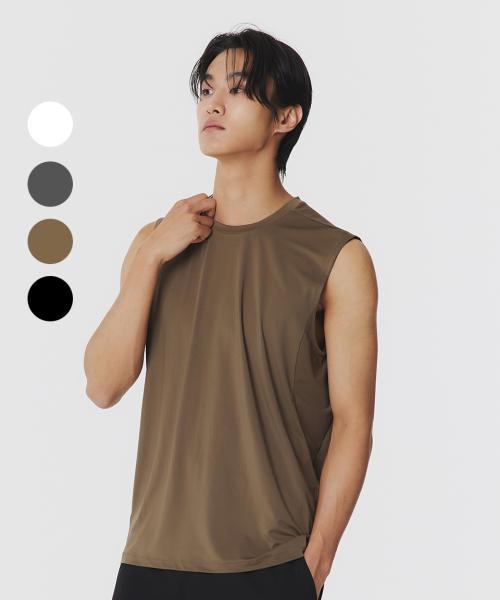 [무신사 스탠다드 스포츠] DRY-ACT VENT SLEEVELESS (4color) MMJTE0Z03-BK