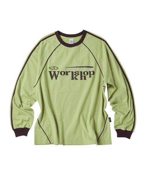 [트래블] Workshop Uniform Line Raglan Long Sleeve Yellow Green TRTHAWRL94UY4