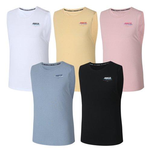 [아르고] ウェーブ メンズ タンクトップ ノースリーブ Tシャツ MTS131