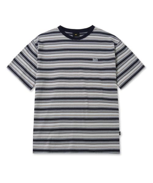 [브라운브레스] STRIPE TAG TEE - NAVY BKMMST010NV