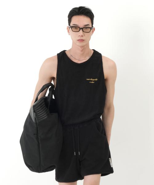 [뉴치프시크디피] Palm Terry Sleeveless (Black) n