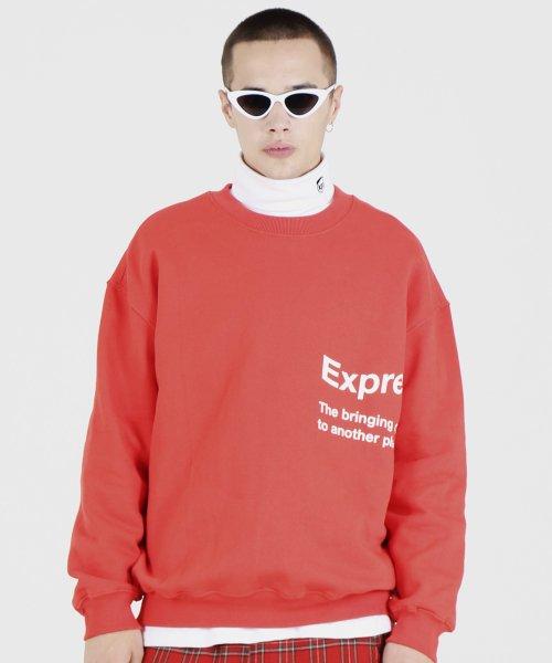 [피피피] EXPRESS SYMBOL SWEAT SHIRTS (RED) 400869004