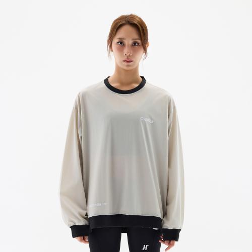 [오버셔] スポーツ エアー ウォームアップ トップス スウェット (グレー) ASDF