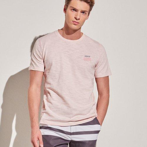 [아르고] Argo California 半袖コットンTシャツ トップス ピンク MTS121PK