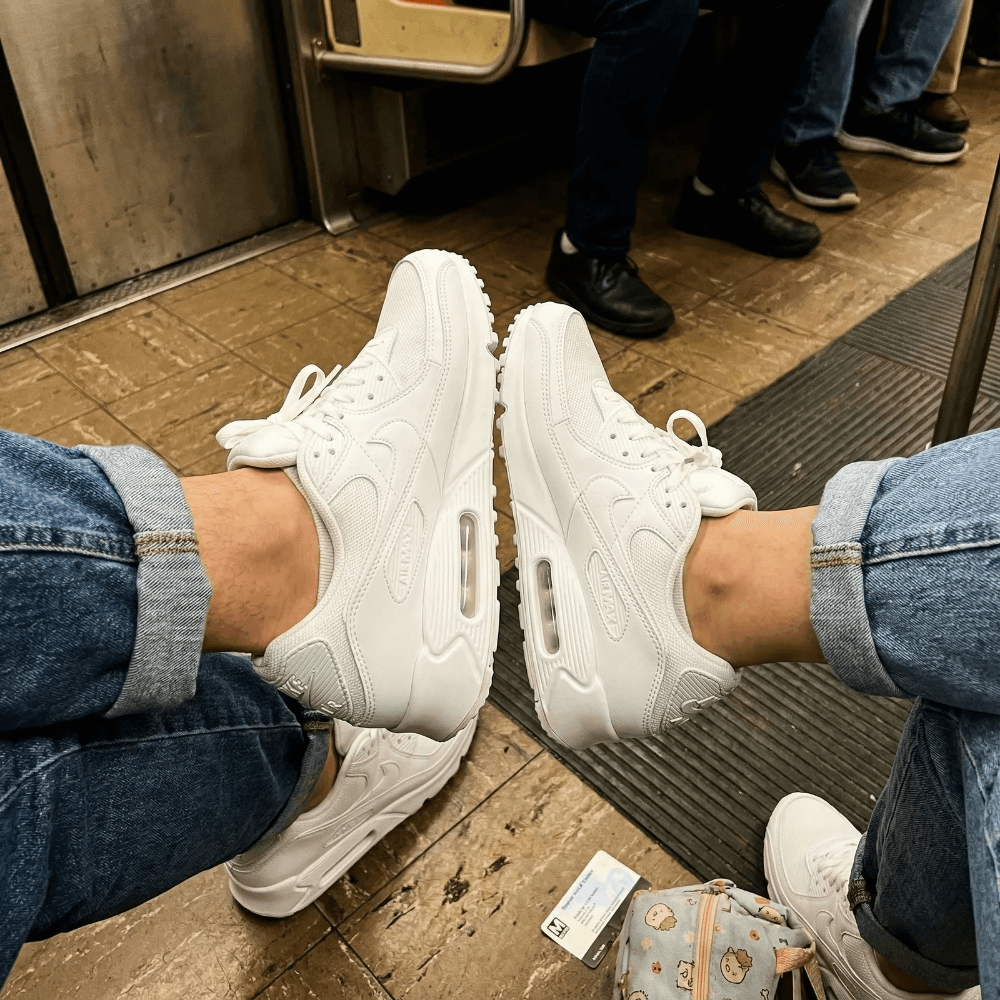 NIKE AIR MAX 90 快適クッション カップル スニーカー ホワイト ブラック バレンタイン