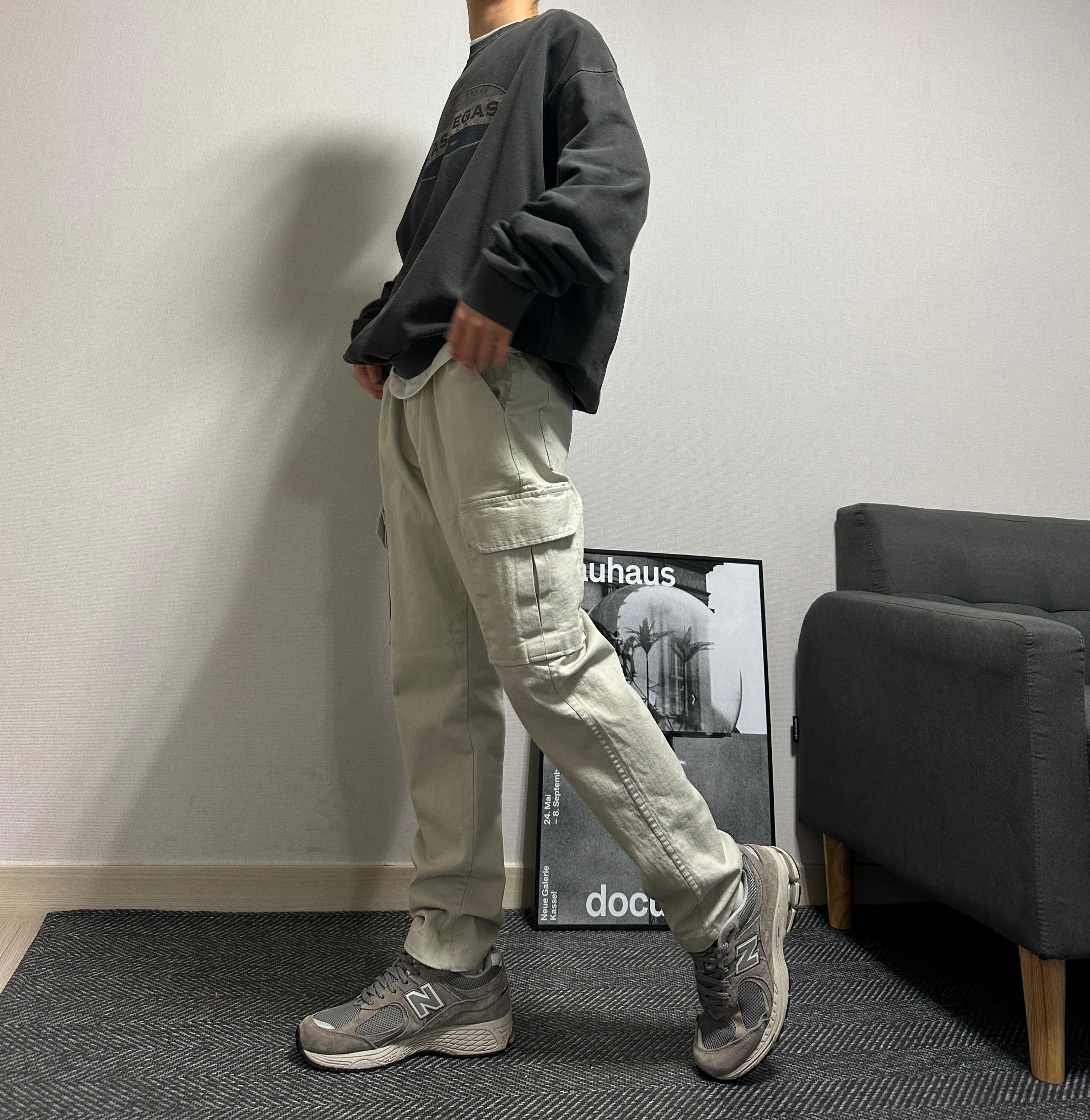 メンズカーゴパンツ メンズジョガーパンツ 男性用バンディングパンツ スリムフィット