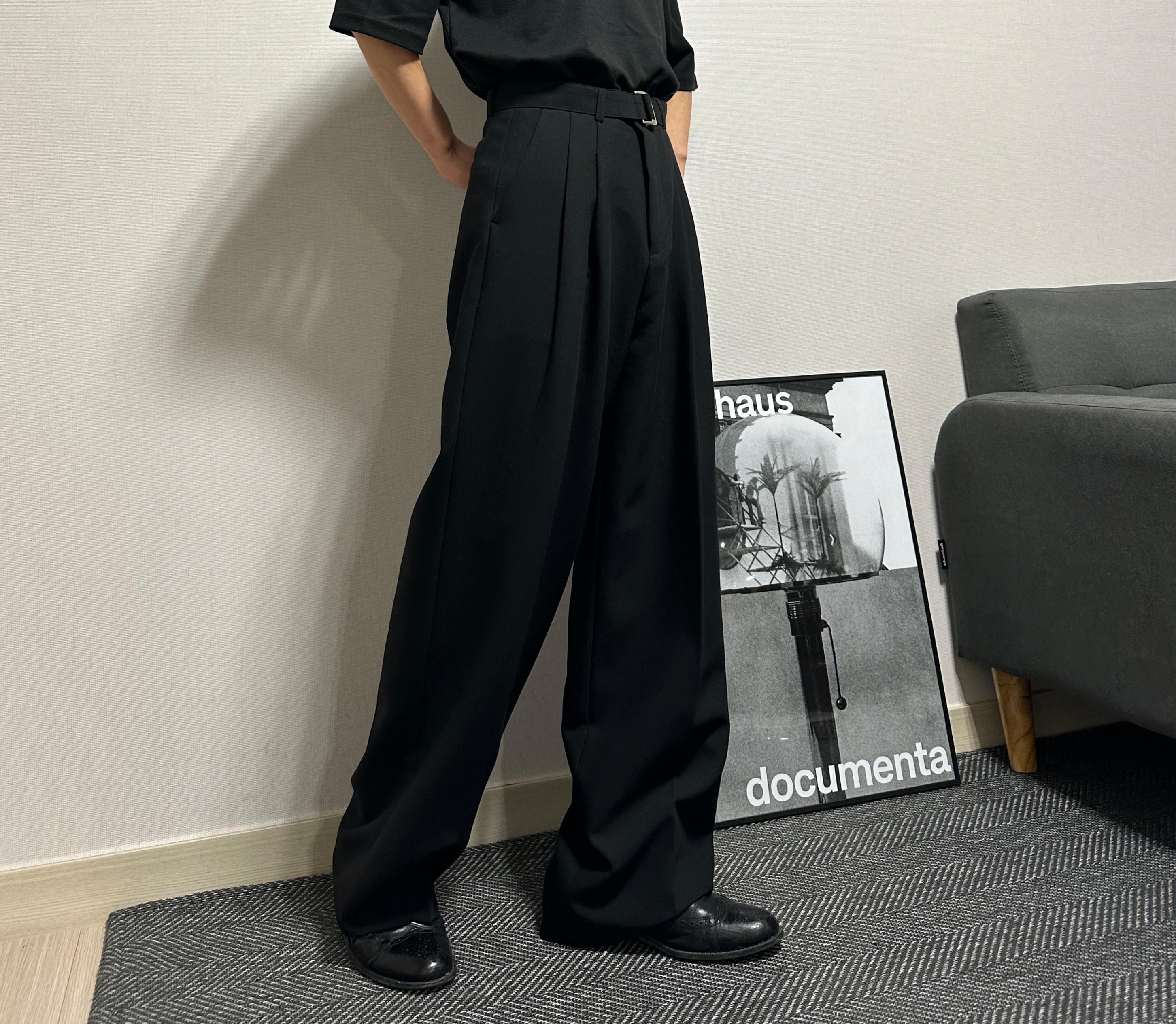 メンズワイドスラックス メンズワイドパンツ 男性用パンツ