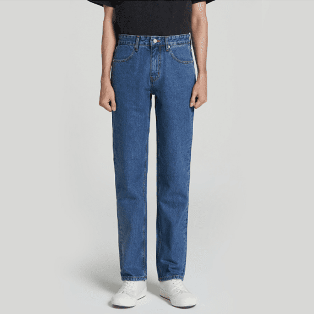 SMOOKMOOD（スモークムード）プレミアム ストレートフィット ダークブルー デザイナージーンズ Musinsaジーンズ 国内製造