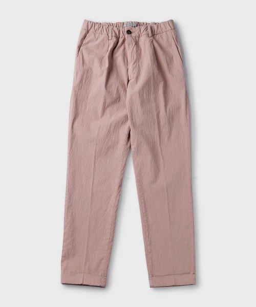 [PANICALE] レギュラー スリム シアサッカー バンディングパンツ 2COLOR F-ACPT01