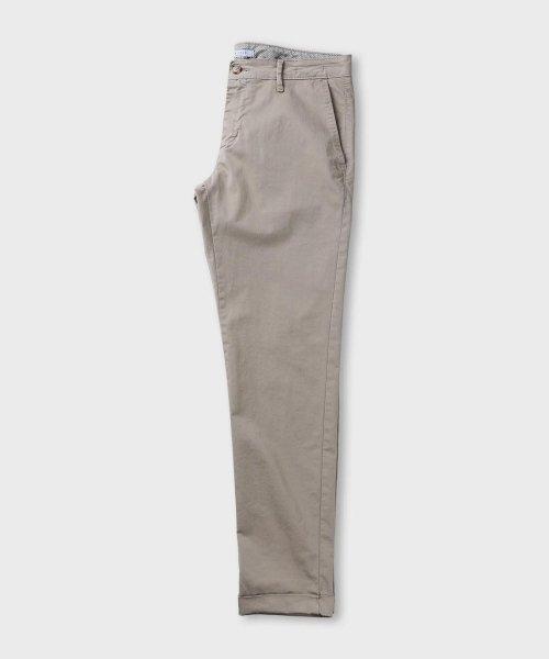 [빠니깔레] スリムフィット ベージュ コットンパンツ [ベージュ] F-ACPT07