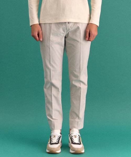 [빠니깔레] ライトグレー コットン テンセル バンディングパンツ F-GCPT02