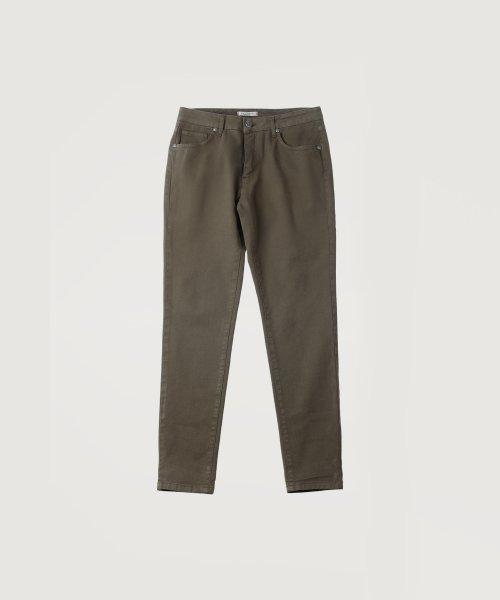 [빠니깔레] スリムフィット ツイル チノパンツ [カーキ] F-SCPT57