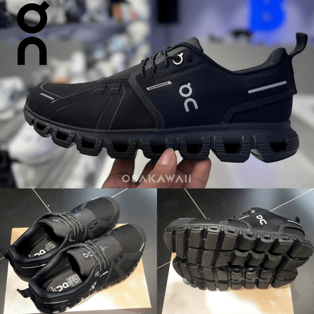 온 러닝 클라우드 6 WP 워터프루프 방수 런닝화 운동화 남성 올 블랙 3MF10061043 - Image 1