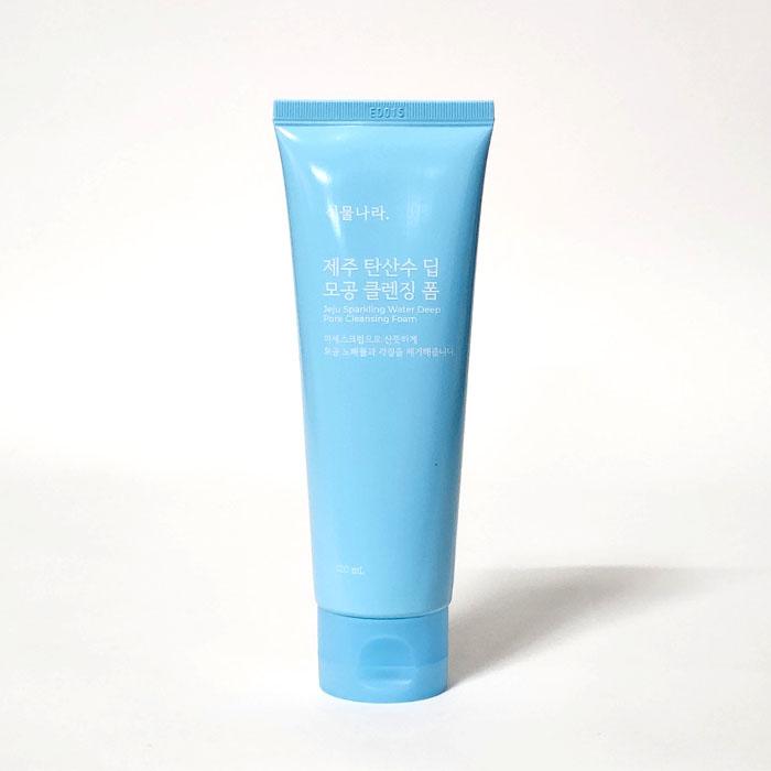 식물나라 제주 탄산수 딥 모공 클렌징 폼 120ml, 2개