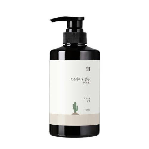 SALIMBAEKSO OPUNTIA & BAMBOO BODY LOTION ホワイトムスクの香り, 500ml, 2個