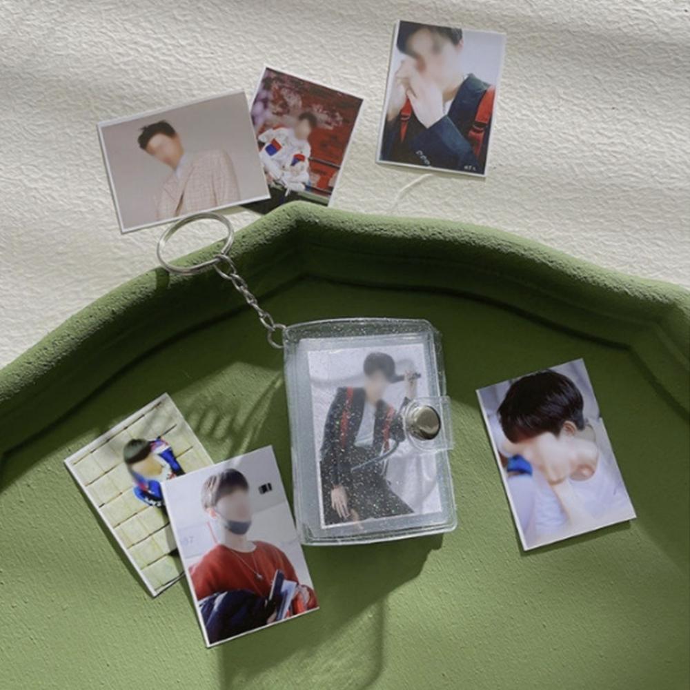 キー フォトカード カップルキーリング