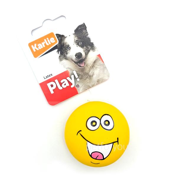 カリースウィーティー ラテックス製マンディキ (イエロー) 鳴るラテックスボール