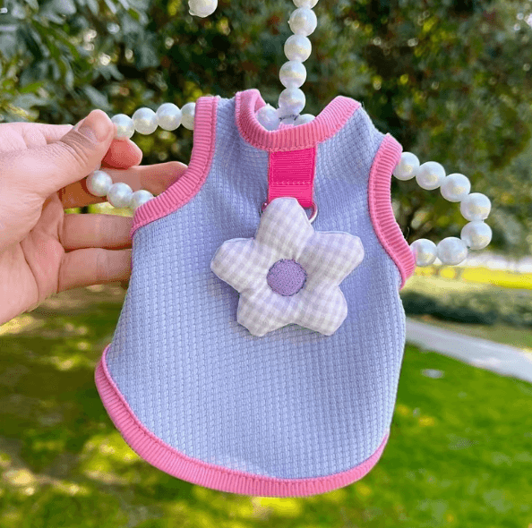 Newdays 花柄ハーネス風ベスト 犬服