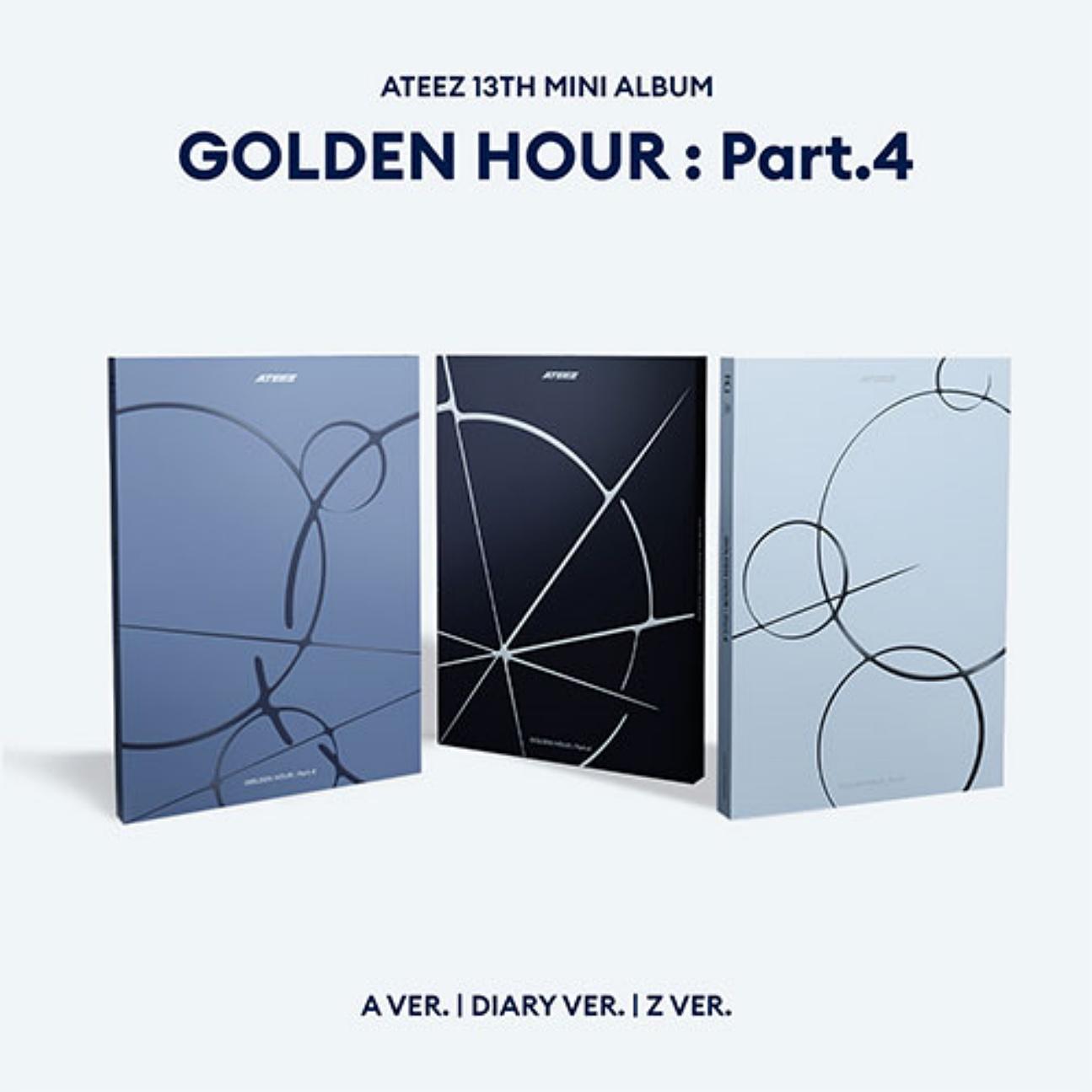 Genie Music 3種セット ATEEZ 13th Mini Album GOLDEN HOUR Part 4