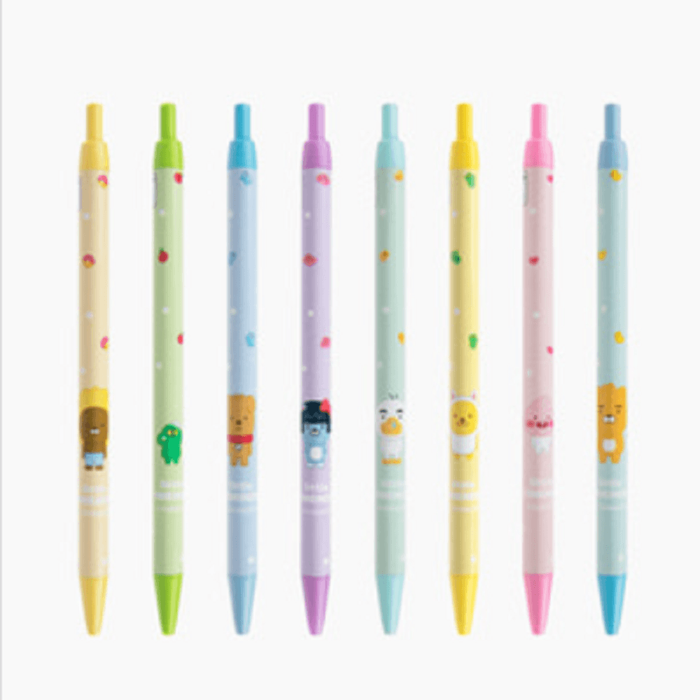 ICON'S カカオフレンズ リトルノック式ボールペン ライアン アピーチ かわいいキャラクター 学用品 文具