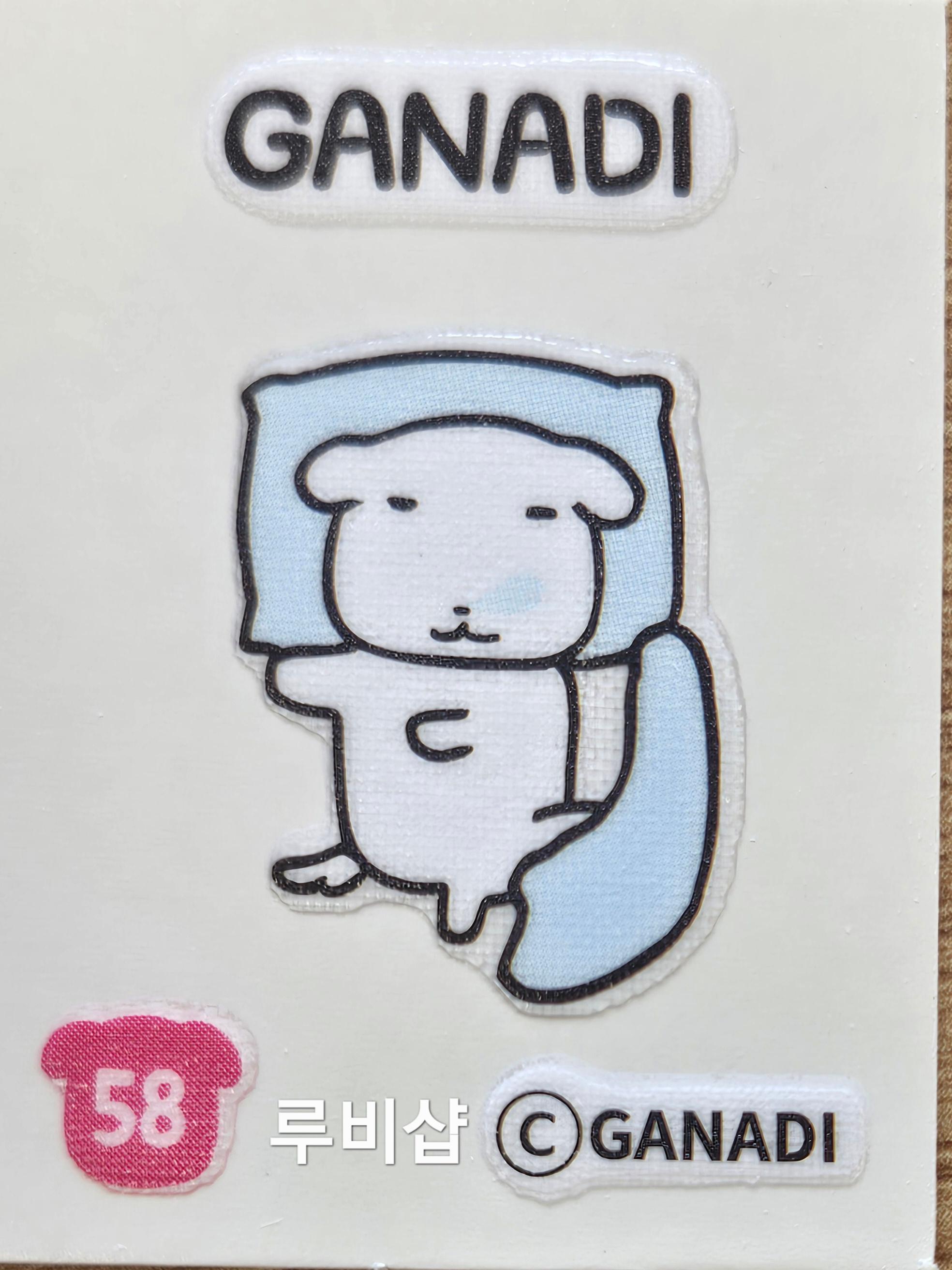 カナディ 띠부씰 58 ステッカーシール CU