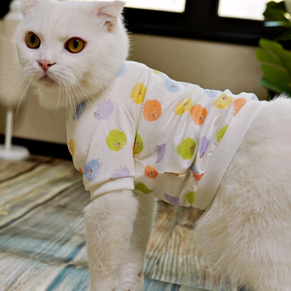 アリキャット 猫服 オーガニックコットン 半袖 Tシャツ 毛管理 室内着