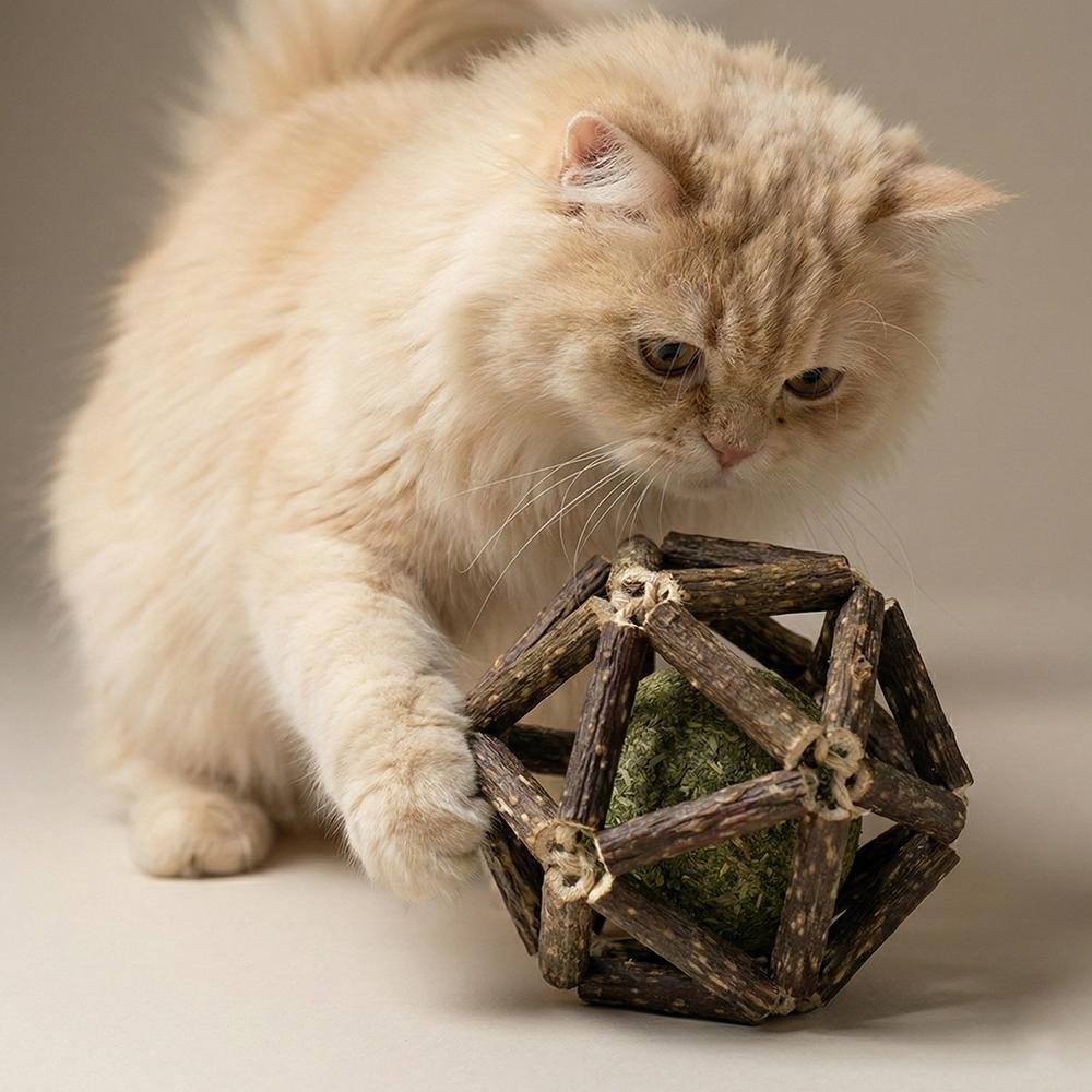 猫 またたび キャットニップ ボール L 8 9cm キャットニップ おもちゃ