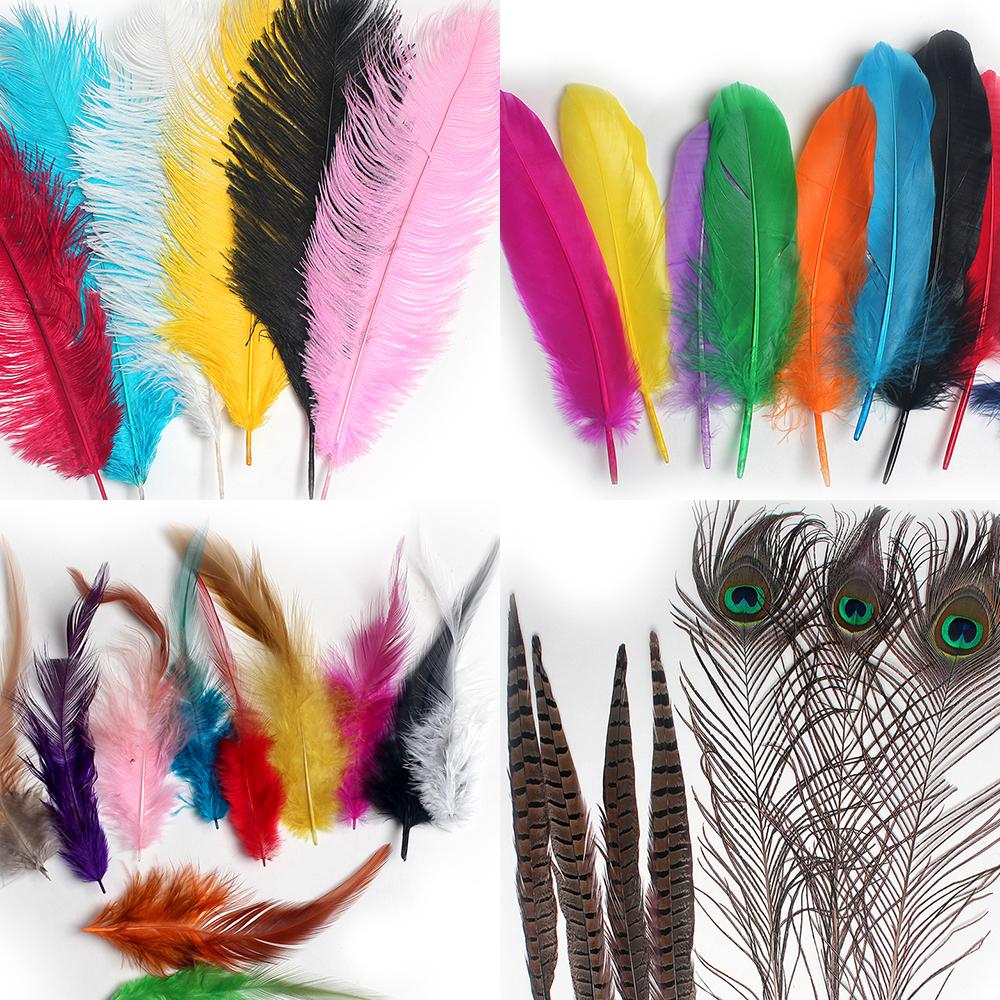 羽根 キジ羽根 ダチョウ羽根 クジャク羽根 ドリームキャッチャー 材料 副資材