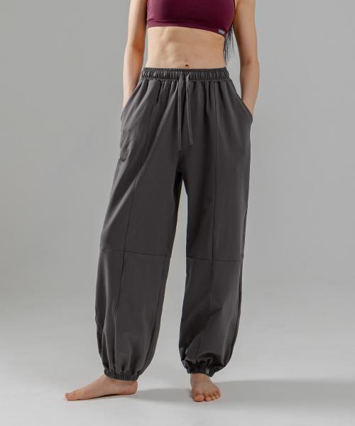 [モアアウト] レディースヨガウェア Cotton harem ワイド バンディングパンツ 5PP2507 5PP2507