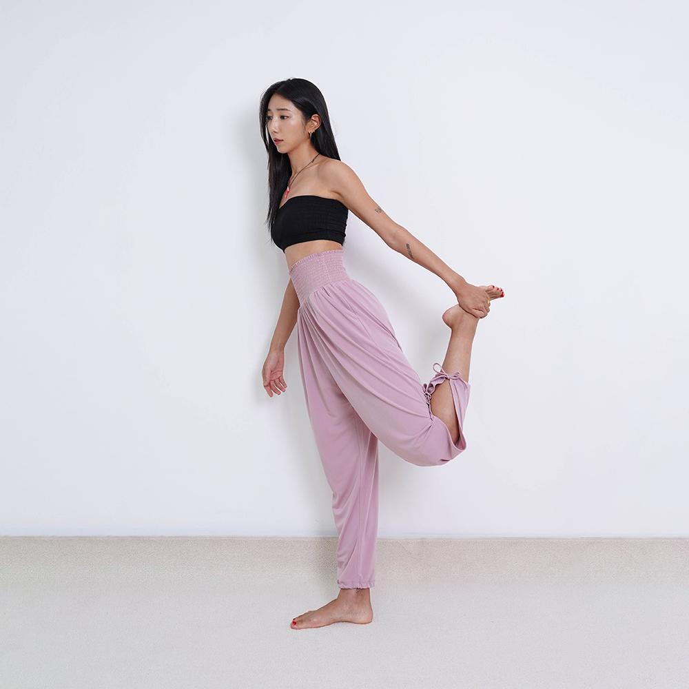 ユージュアル スモーク ヨガパンツ haremパンツ ヨガウェア ジョガーパンツ