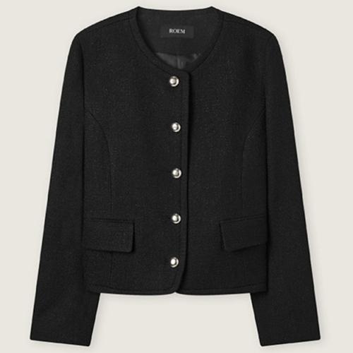 ROEM カラーレス ツイードジャケット RMJKG24NT1