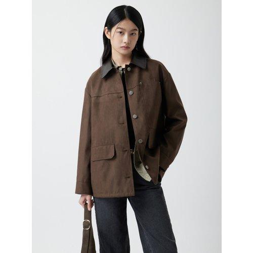 ZOOC フラップポケット スエードジャケット z254psf551