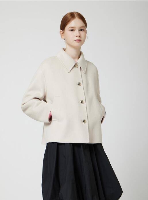 C'EST MOISEULLE ハンドメイド カラー クロップ ジャケット C254MSG154