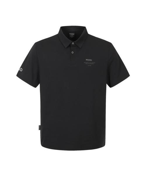[Discovery Expedition] メンズ ホットメルト ポロシャツ (BLACK) DMTS6K063-BKS