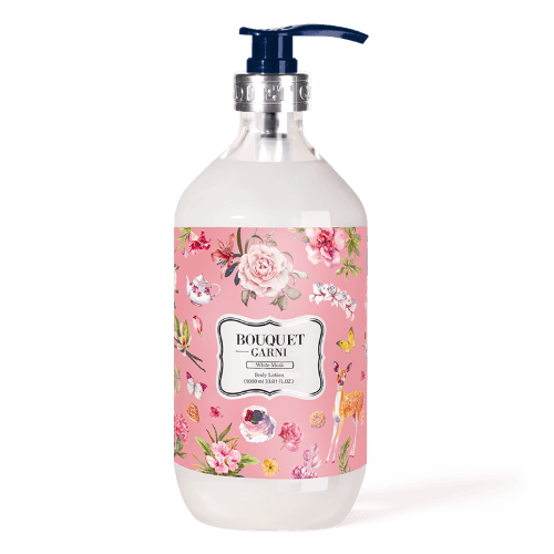 ブーケガルニ パフューム ボディローション ホワイトムスクの香り, 1L, 2個