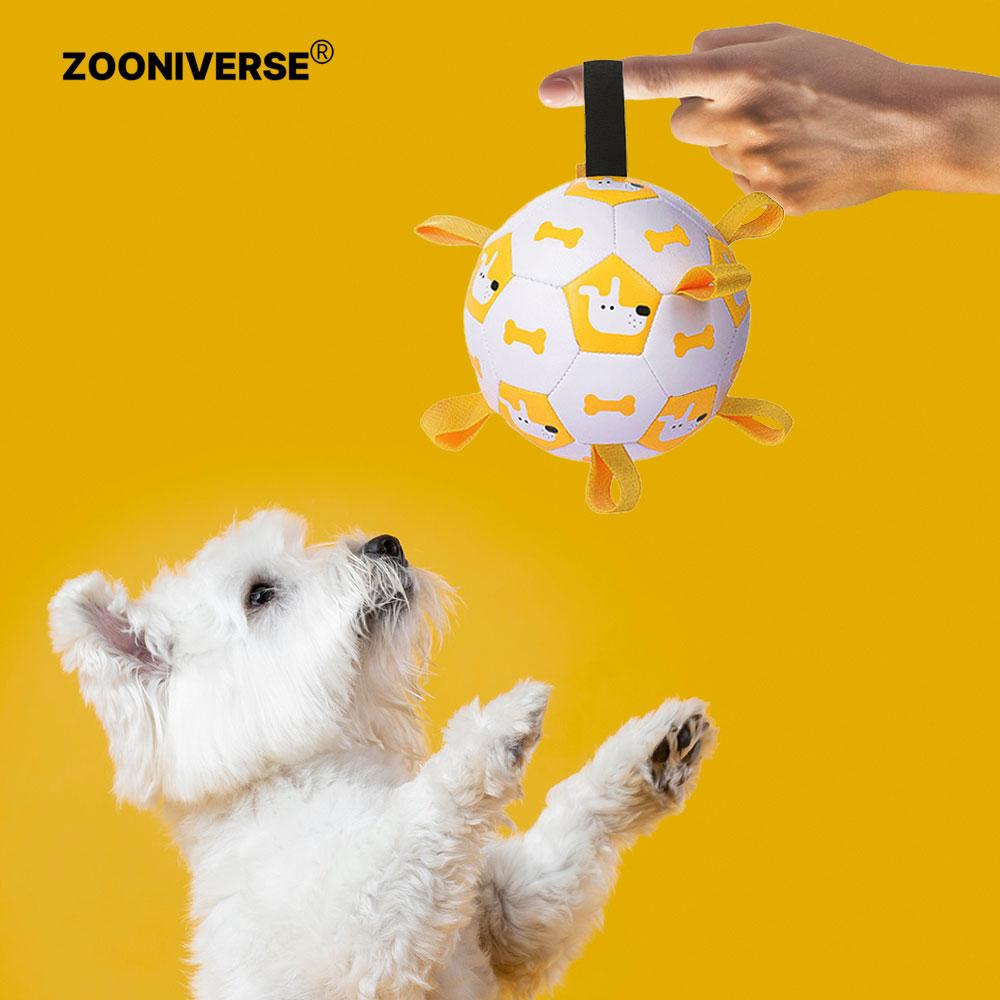 ジュニバース タグボール デンデンボール 犬用おもちゃ ボール タグ遊び サッカーボール ドギー 14cm