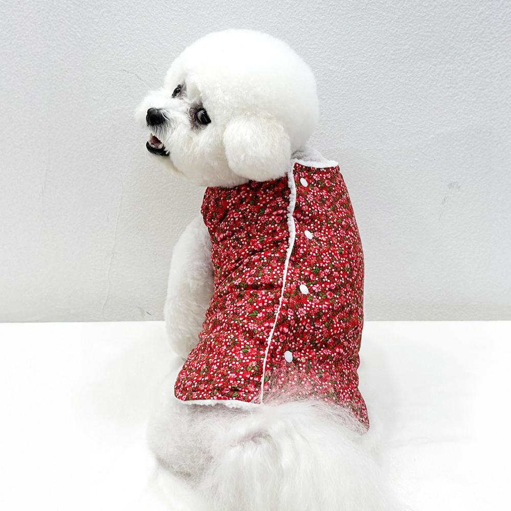 ホナミネ犬 春服 猫 トマト ベスト 犬-XS