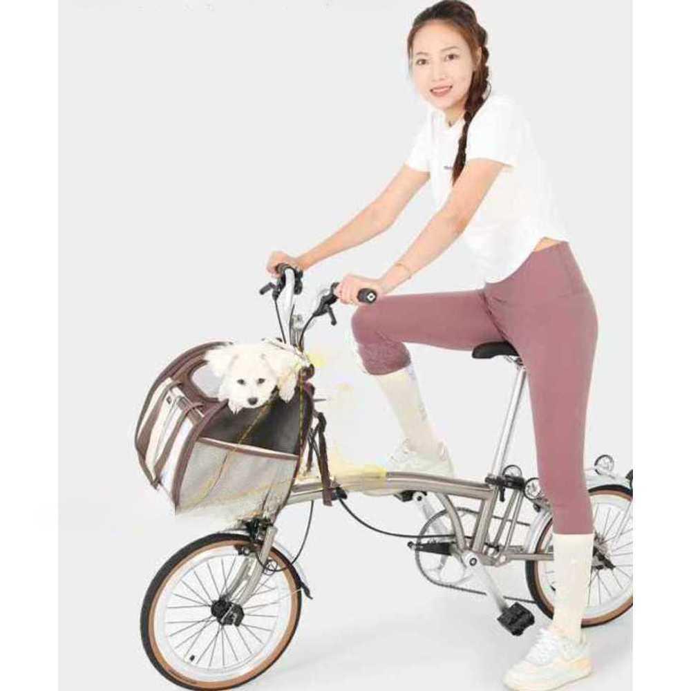 愛犬 自転車バスケット 安全 犬 ぺットキャリー ライディング ミルクキャメル
